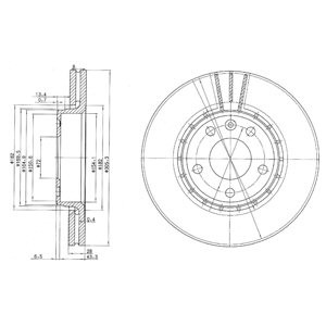 Слика на Кочионен диск DELPHI BG3768