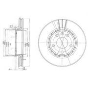 Слика 1 на кочионен диск DELPHI BG3768