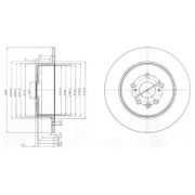 Слика 1 на кочионен диск DELPHI BG3777