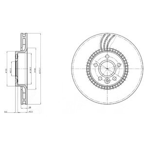 Слика на Кочионен диск DELPHI BG3784