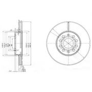 Слика 1 на кочионен диск DELPHI BG3833C