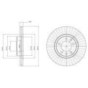 Слика 1 на кочионен диск DELPHI BG3835