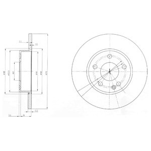 Слика на Кочионен диск DELPHI BG3840