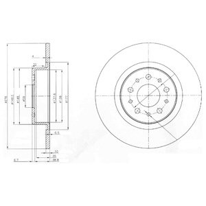 Слика на Кочионен диск DELPHI BG3857