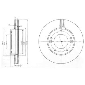 Слика на Кочионен диск DELPHI BG3858