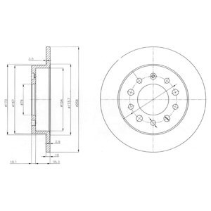 Слика на Кочионен диск DELPHI BG3862