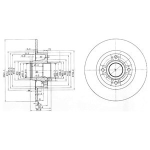 Слика на Кочионен диск DELPHI BG3888