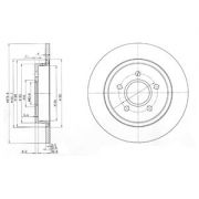 Слика 1 на кочионен диск DELPHI BG3897C