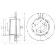 Слика 1 на кочионен диск DELPHI BG3899C