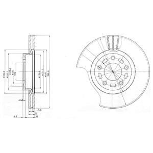 Слика на Кочионен диск DELPHI BG3928