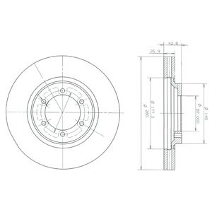 Слика на Кочионен диск DELPHI BG3936