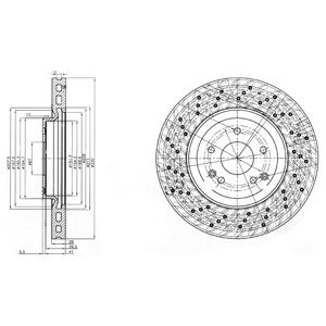 Слика на Кочионен диск DELPHI BG3985C