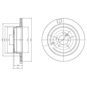 Слика на Кочионен диск DELPHI BG4021C