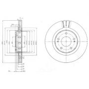 Слика 1 на кочионен диск DELPHI BG4038C