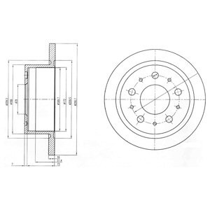 Слика на Кочионен диск DELPHI BG4062