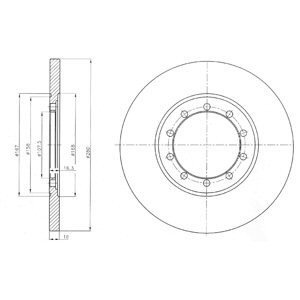 Слика на Кочионен диск DELPHI BG4075