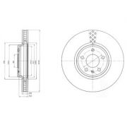 Слика 1 на кочионен диск DELPHI BG4080C