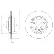 Слика 1 на кочионен диск DELPHI BG4081C