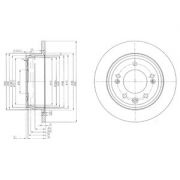 Слика 1 на кочионен диск DELPHI BG4082C