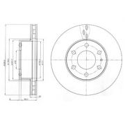 Слика 1 на кочионен диск DELPHI BG4100