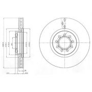 Слика 1 на кочионен диск DELPHI BG4101