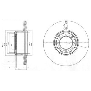 Слика на Кочионен диск DELPHI BG4102