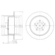 Слика 1 на кочионен диск DELPHI BG4129