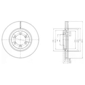 Слика на Кочионен диск DELPHI BG4133