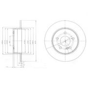 Слика 1 на кочионен диск DELPHI BG4152