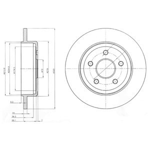 Слика на кочионен диск DELPHI BG4160 за Jeep Commander 3.0 CRD 4x4 - 218 коњи дизел