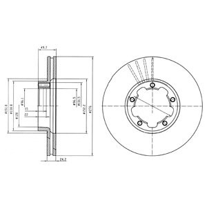 Слика на Кочионен диск DELPHI BG4173