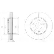 Слика 1 на кочионен диск DELPHI BG4187C