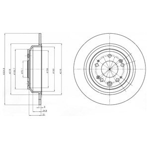 Слика на Кочионен диск DELPHI BG4196C