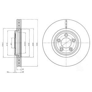 Слика на Кочионен диск DELPHI BG4203C