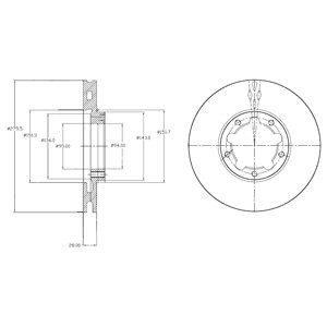 Слика на Кочионен диск DELPHI BG4217