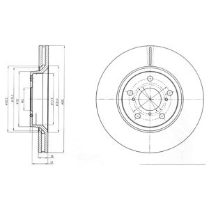 Слика на Кочионен диск DELPHI BG4236C