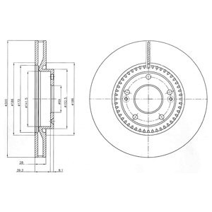 Слика на Кочионен диск DELPHI BG4251C