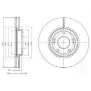 Слика 1 на кочионен диск DELPHI BG4251C