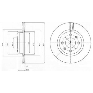 Слика на Кочионен диск DELPHI BG4295