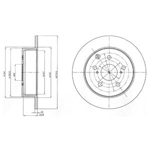 Слика на Кочионен диск DELPHI BG4303