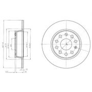 Слика 1 на кочионен диск DELPHI BG4324C