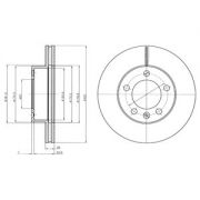 Слика 1 на кочионен диск DELPHI BG4328