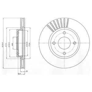 Слика на Кочионен диск DELPHI BG4337