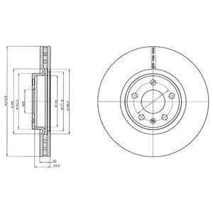 Слика на Кочионен диск DELPHI BG4346C