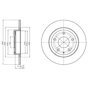 Слика на Кочионен диск DELPHI BG4534C