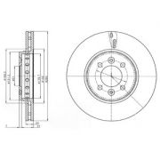 Слика 1 на кочионен диск DELPHI BG4536C