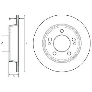 Слика на Кочионен диск DELPHI BG4559C