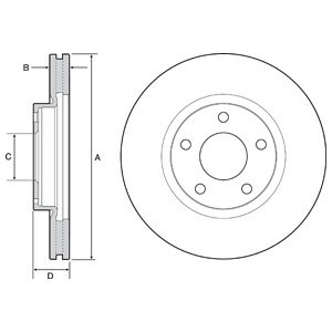 Слика на Кочионен диск DELPHI BG4562C