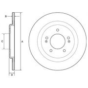 Слика 1 на кочионен диск DELPHI BG4563C