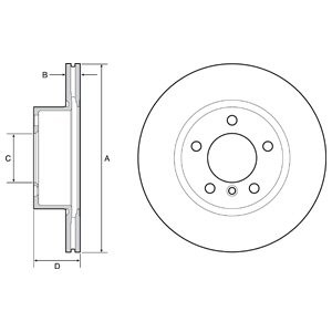 Слика на Кочионен диск DELPHI BG4645C